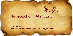 Wermescher Jácint névjegykártya